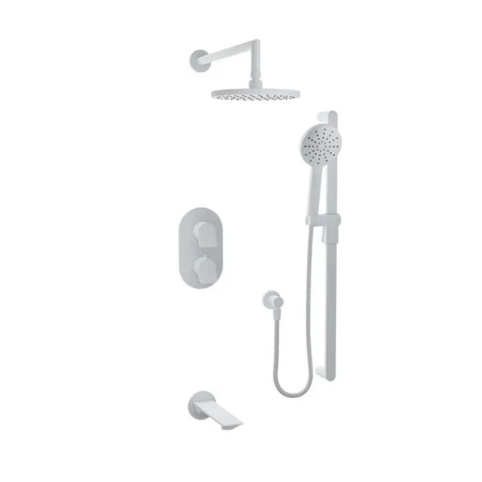 Baril Profile Complete Thermostatic Pressure Balanced Shower Kit by Baril
