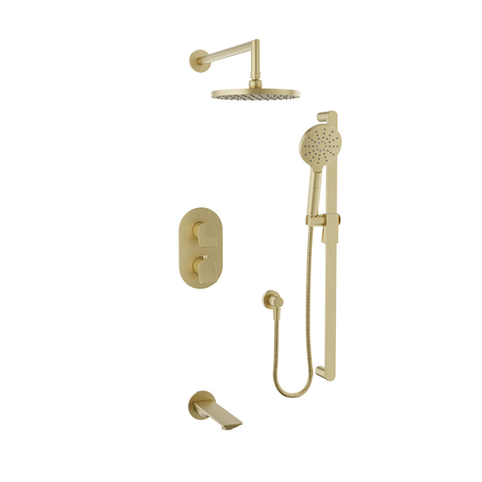 Baril Profile Complete Thermostatic Pressure Balanced Shower Kit - Non-Shared Ports by Baril
