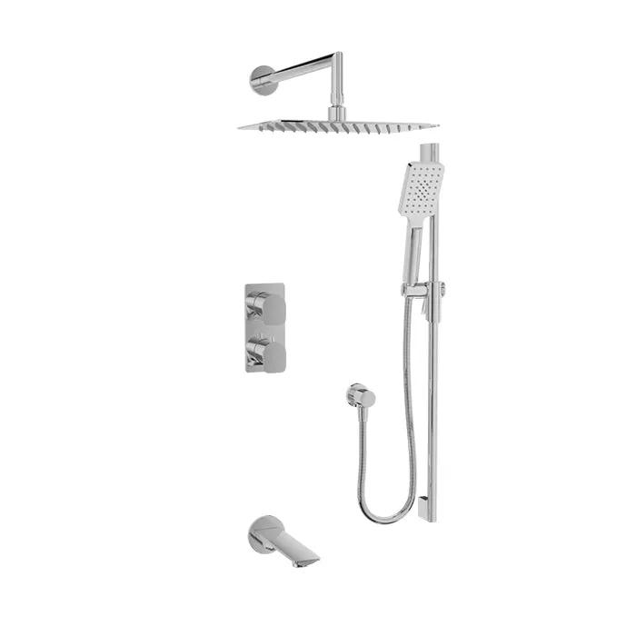 chrome thermostatic shower kit