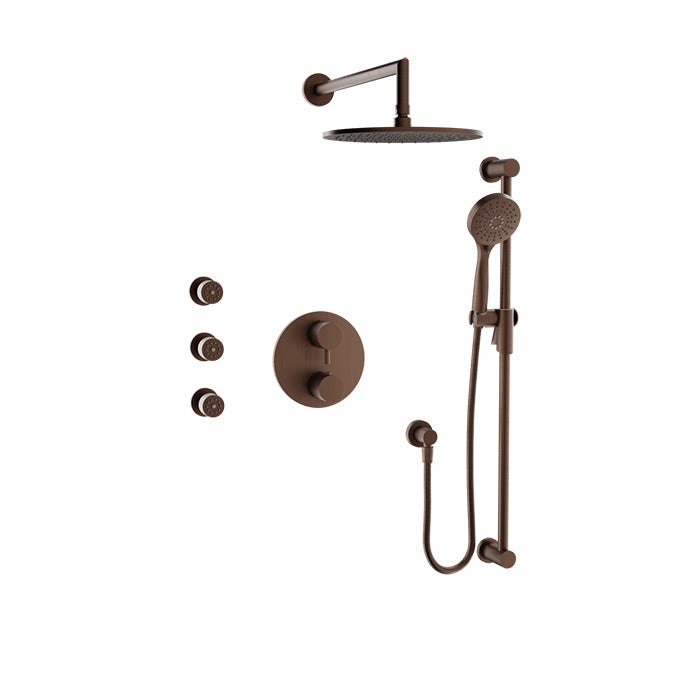 Baril Zip Complete Thermostatic Pressure Balanced Shower Kit by Baril