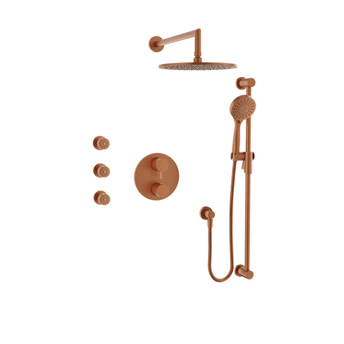 Baril Zip Complete Thermostatic Pressure Balanced Shower Kit by Baril