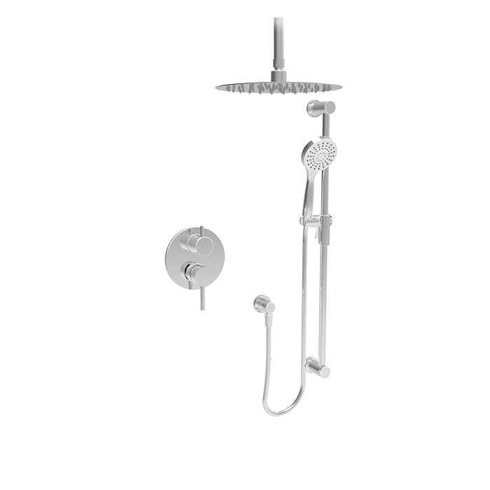 chrome shower kit
