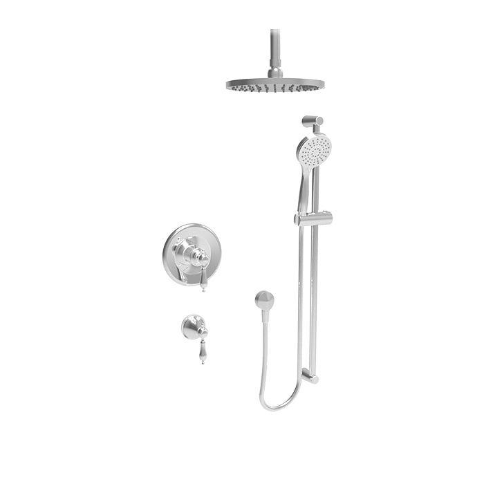 chrome thermostatic shower kit