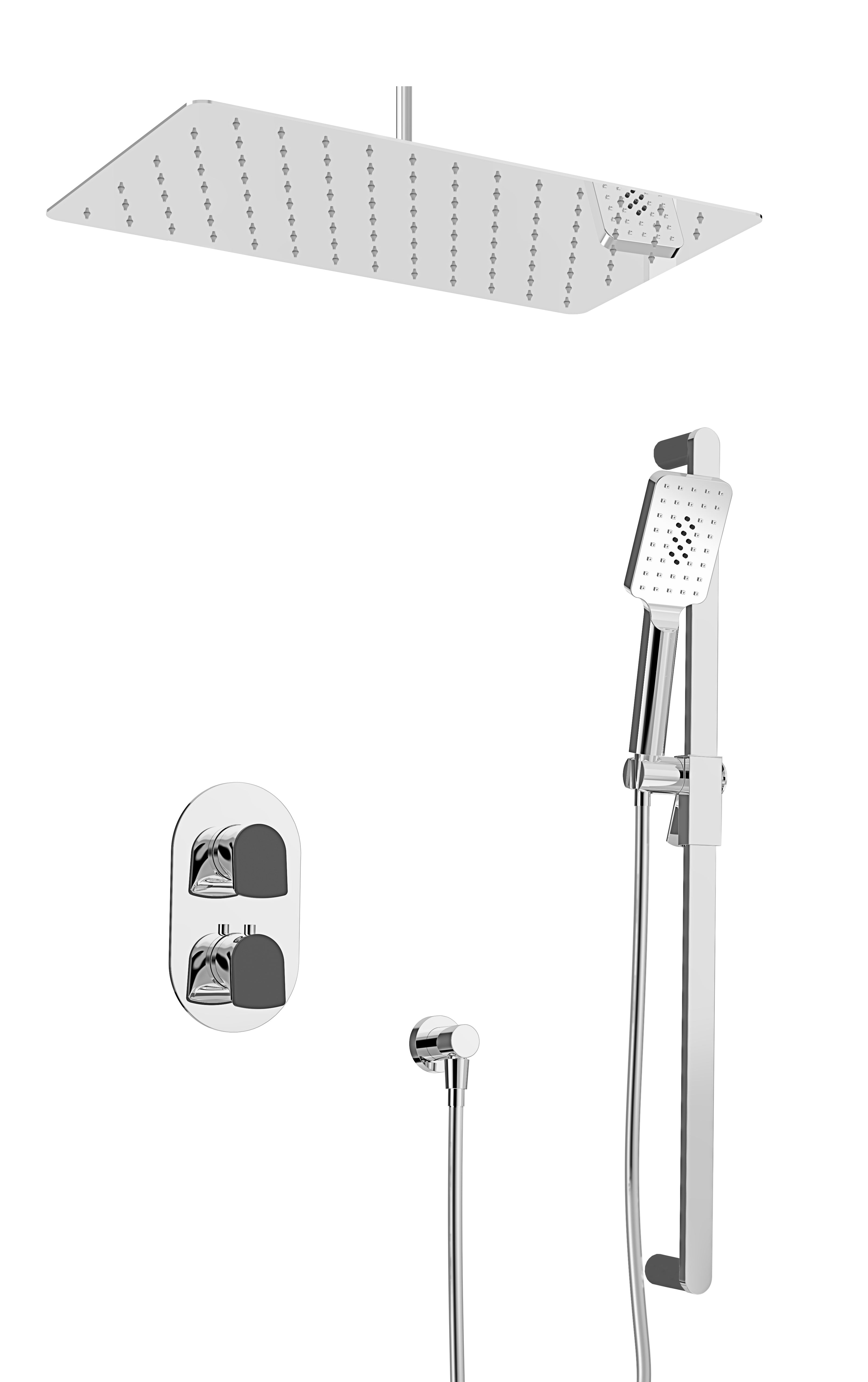 Baril Accent Complete Thermostatic Pressure Balanced Shower Kit