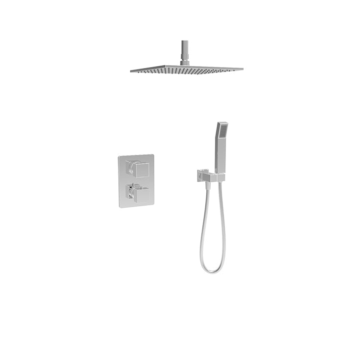 chrome thermostatic shower kit