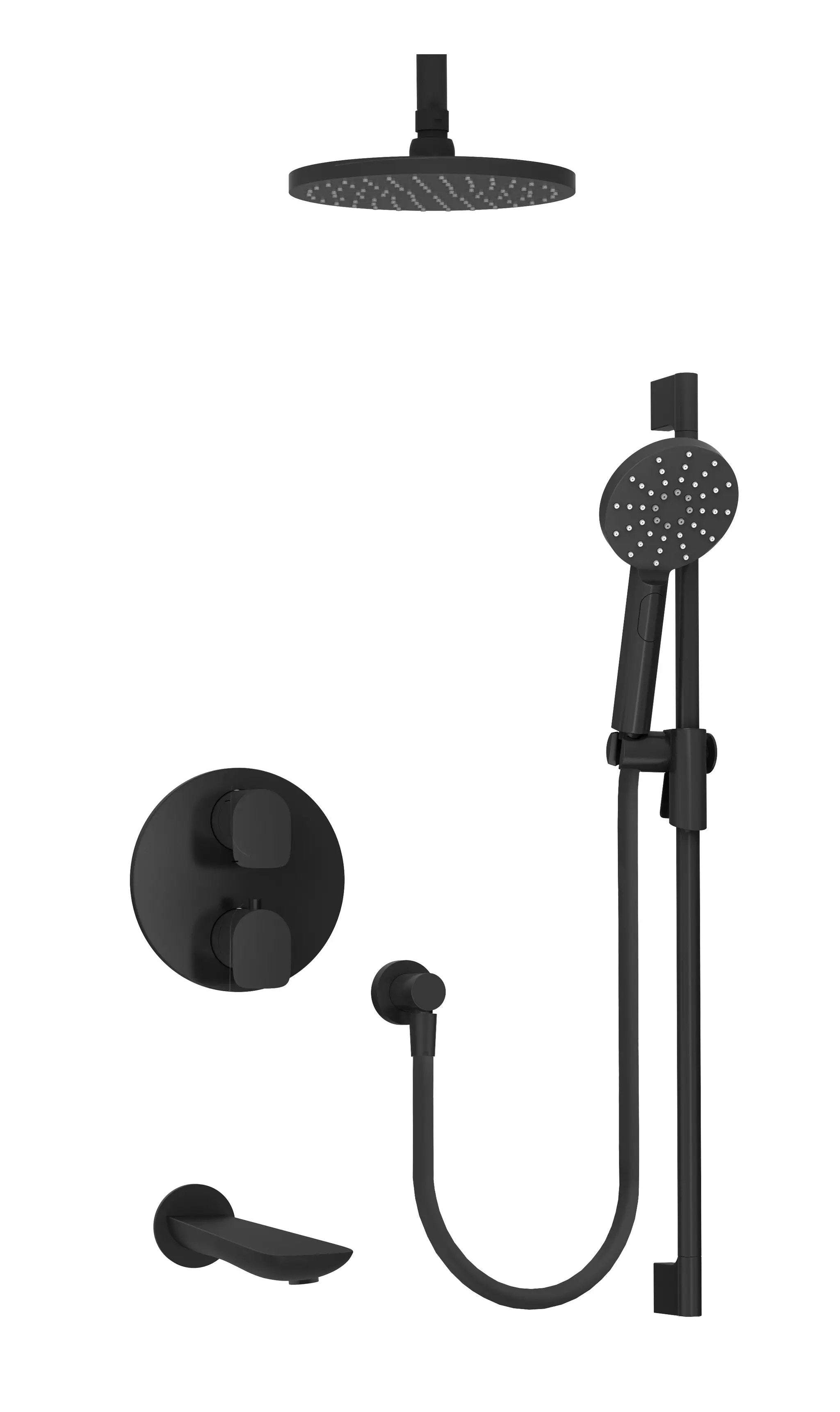 Baril Sens Complete Thermostatic Pressure Balanced Shower Kit by Baril