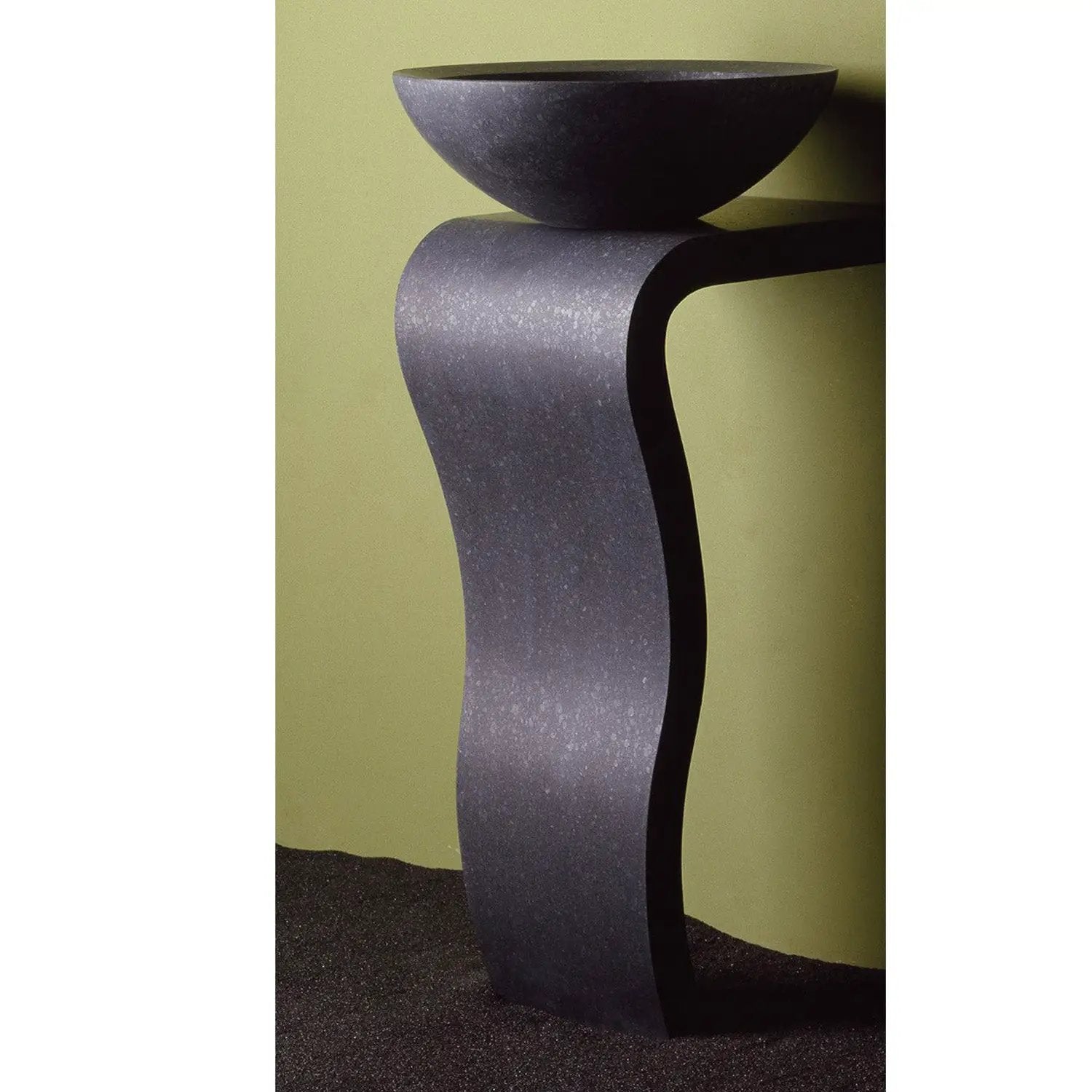 Stone Forest 14" Wave Pedestal Sink by Stone Forest