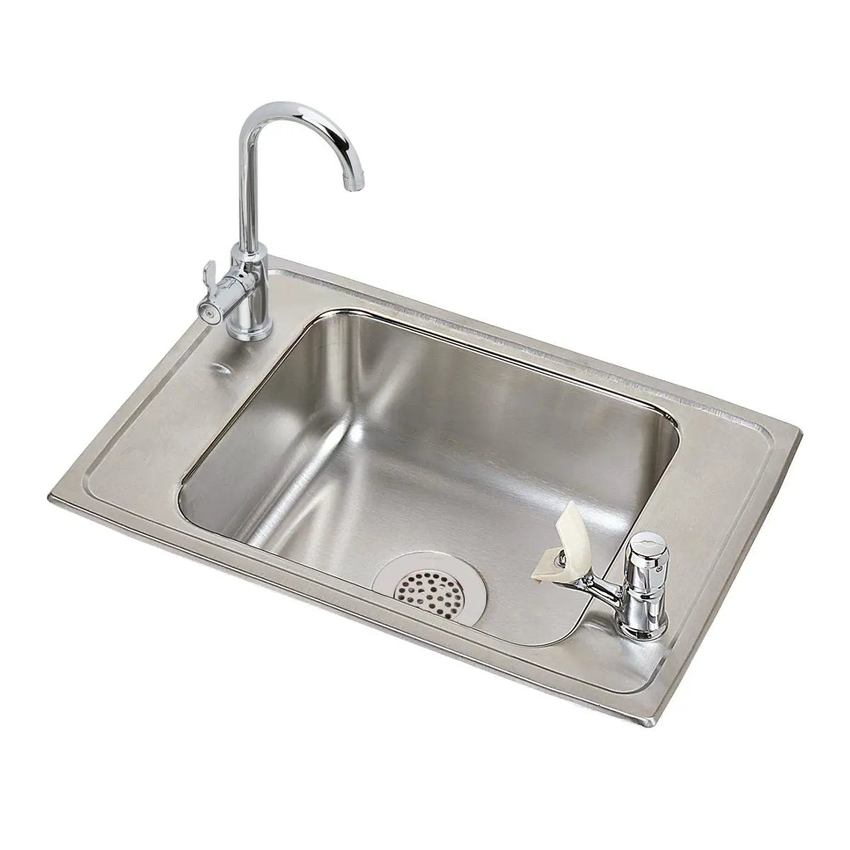 brushed satin classroom sink