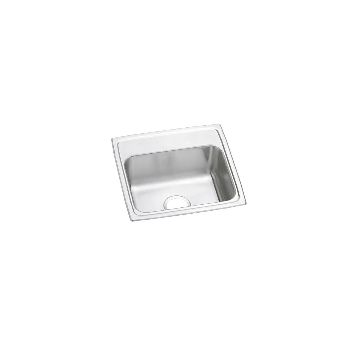 brushed satin single bowl drop-in sink