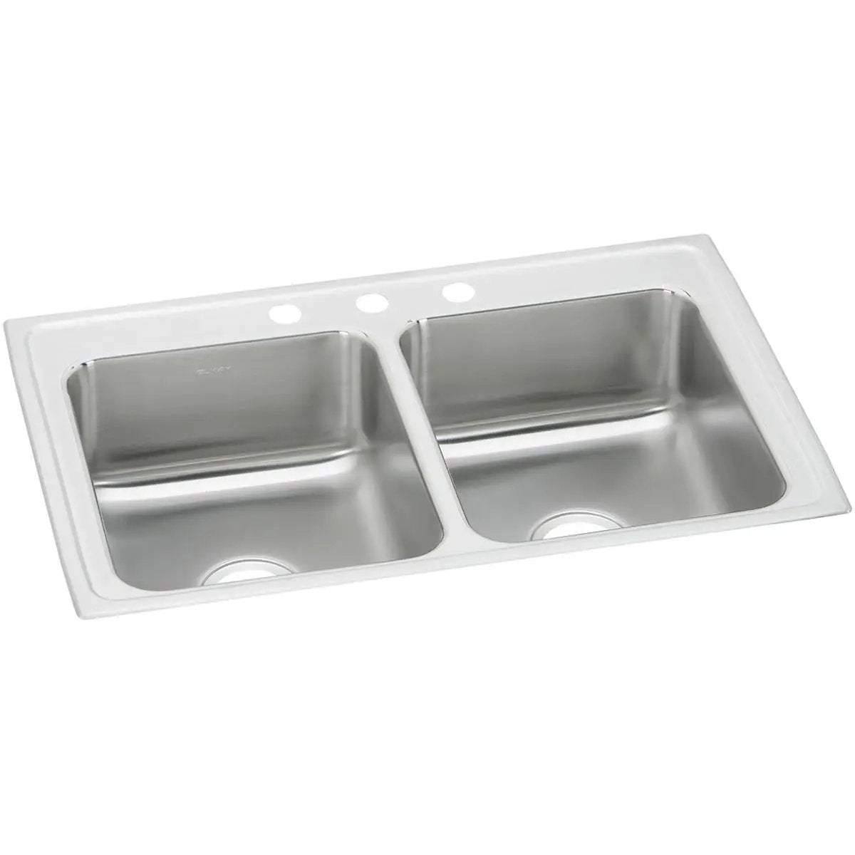 Elkay Celebrity 33" x 19-1/2" x 7-1/8" Equal Double Bowl Drop-in Sink by Elkay