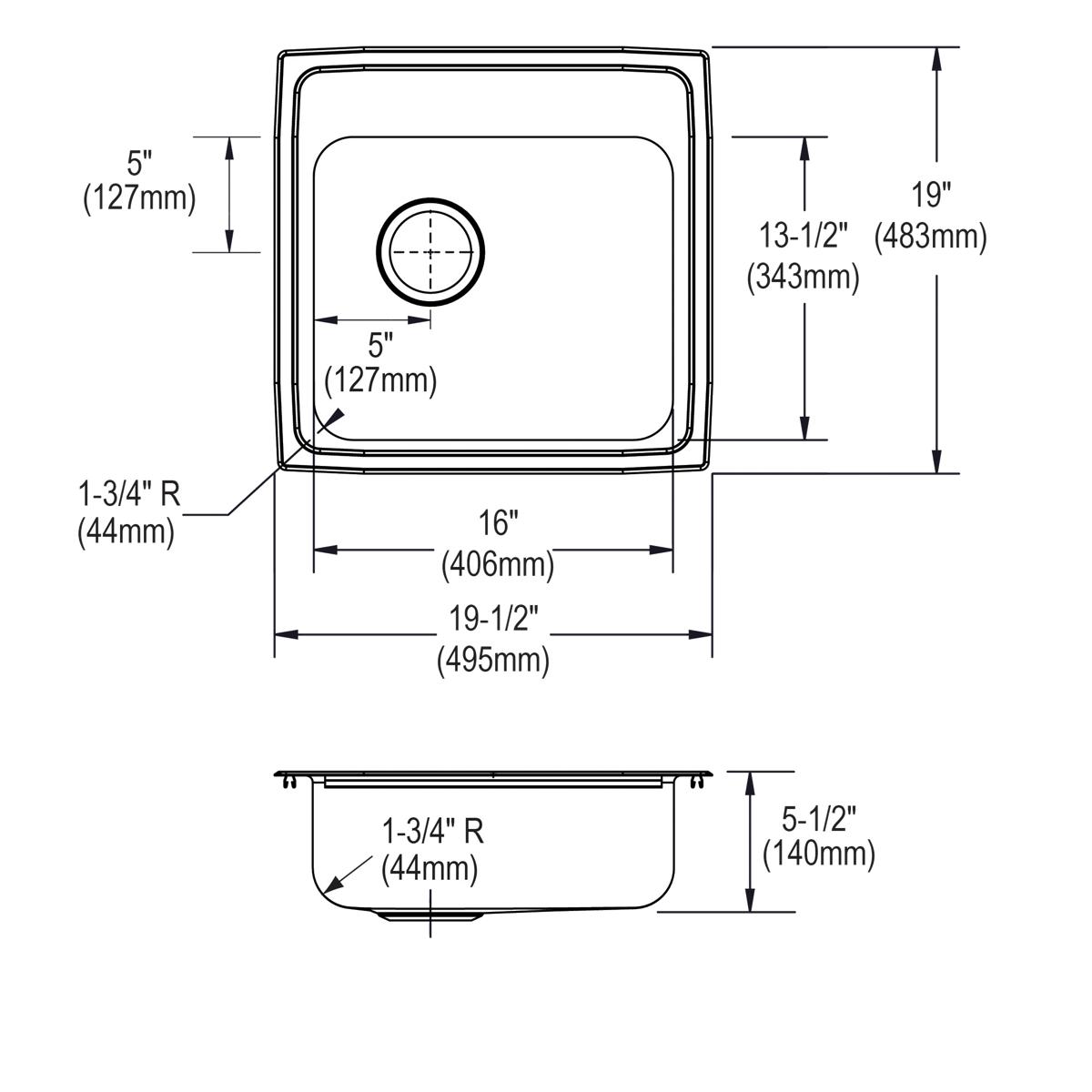brushed satin classroom ada sink