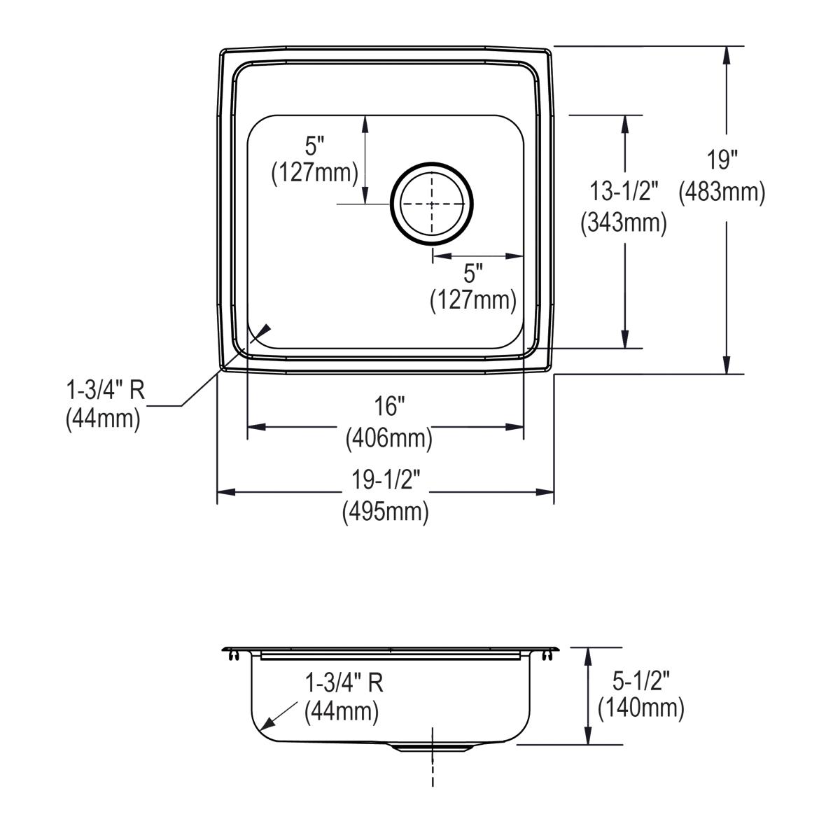 brushed satin classroom ada sink