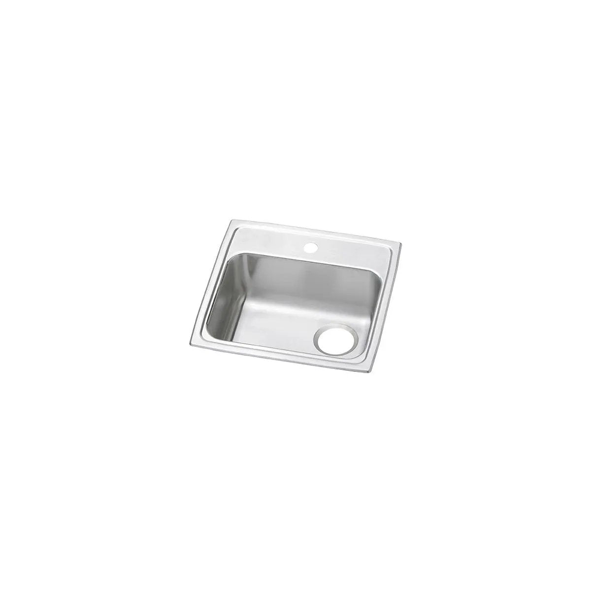 Elkay Celebrity 19-1/2" x 19" x 5-1/2" Single Bowl Drop-in ADA Sink with Quick-clip and Right Drain by Elkay