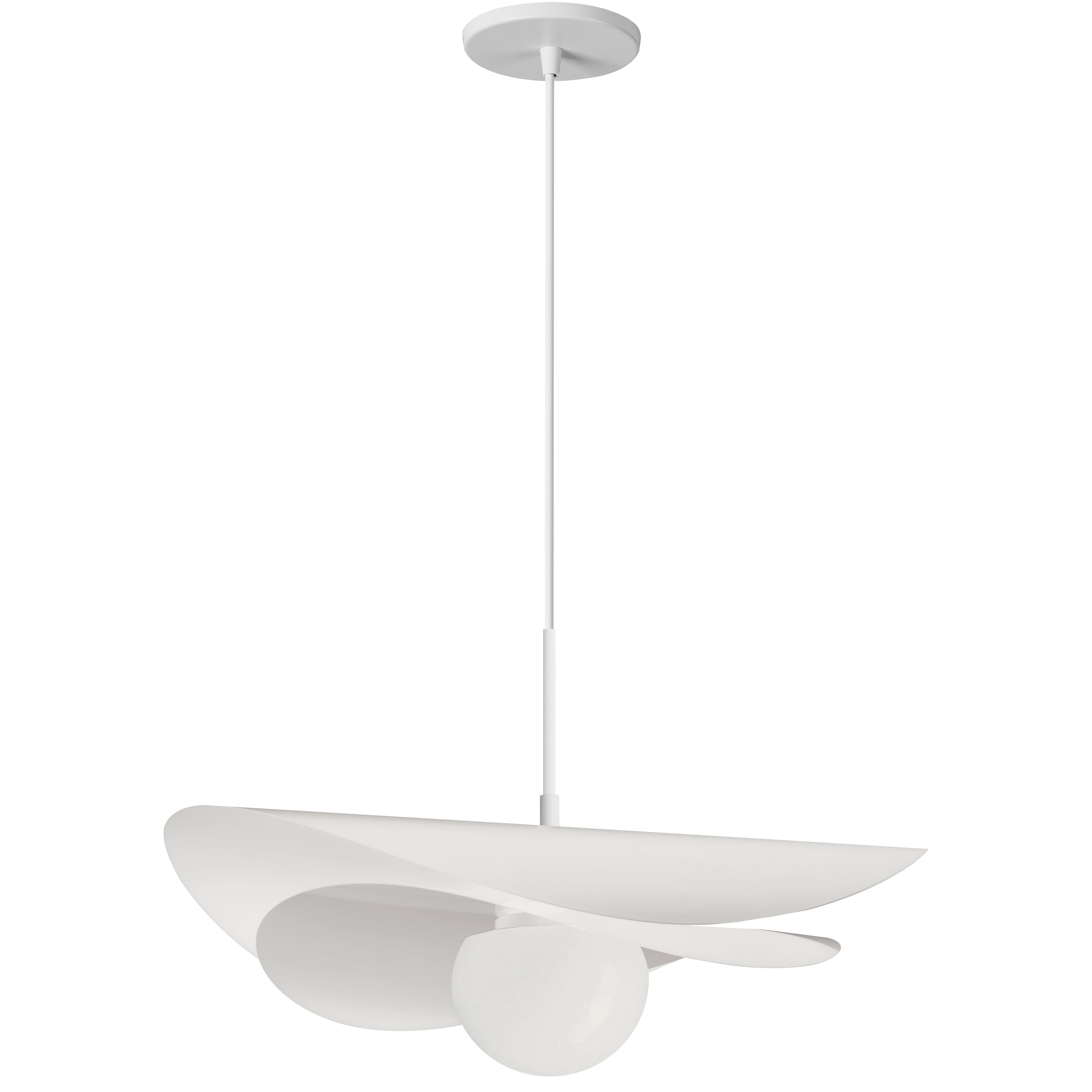 matte white pendant light