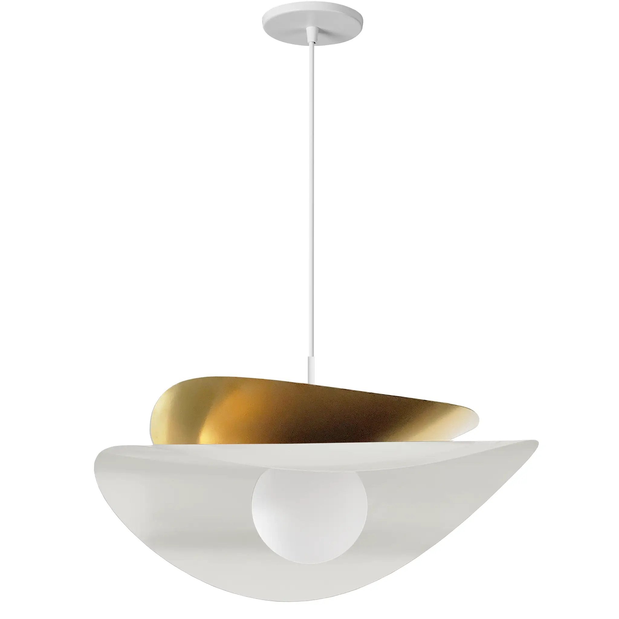 Dainolite 15W Pendant Light with Opal Glass by Dainolite