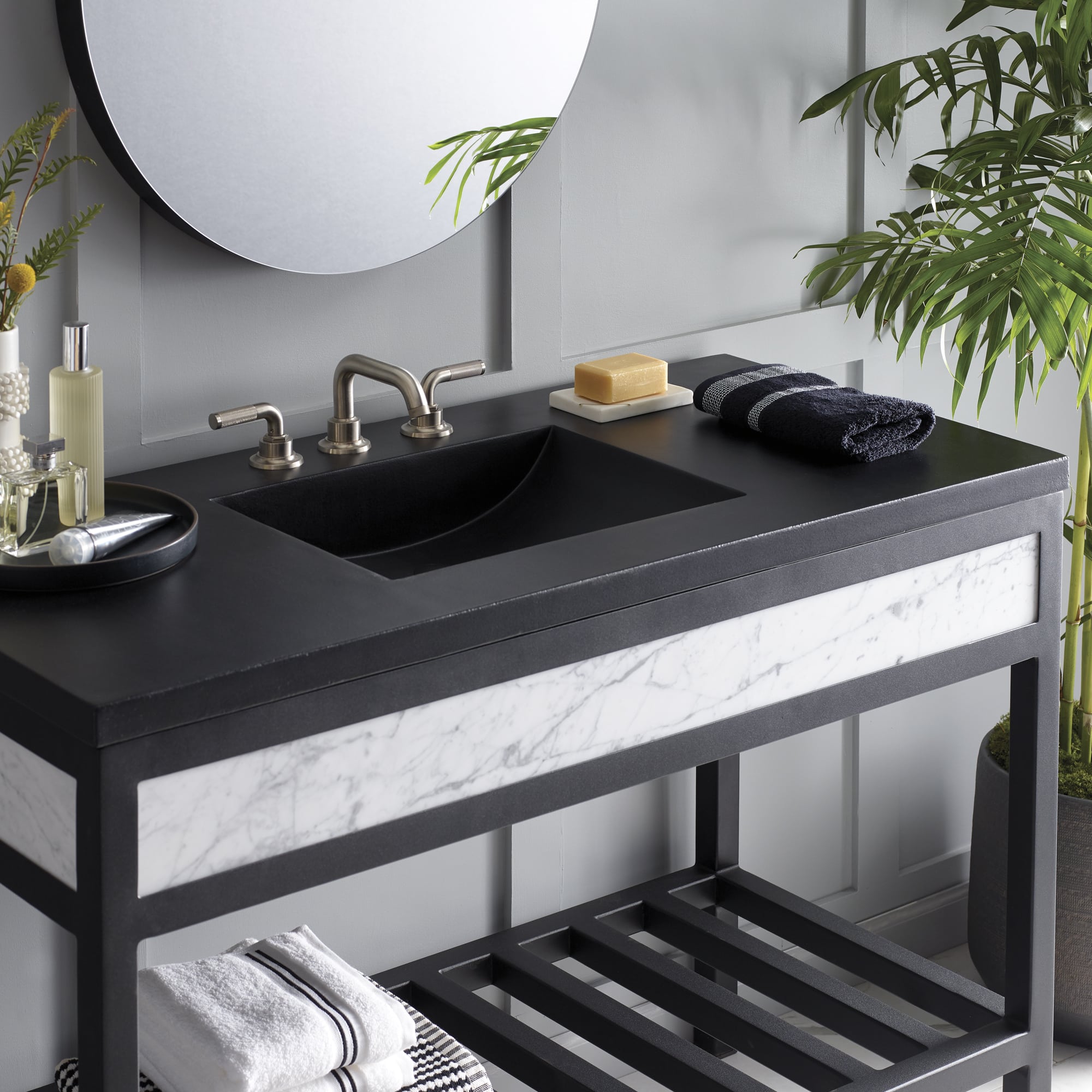 charcoal bathroom sink