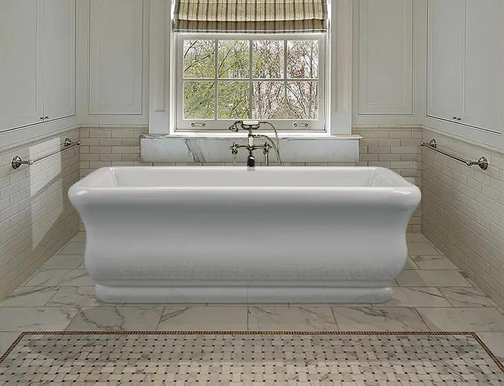 white bathtub