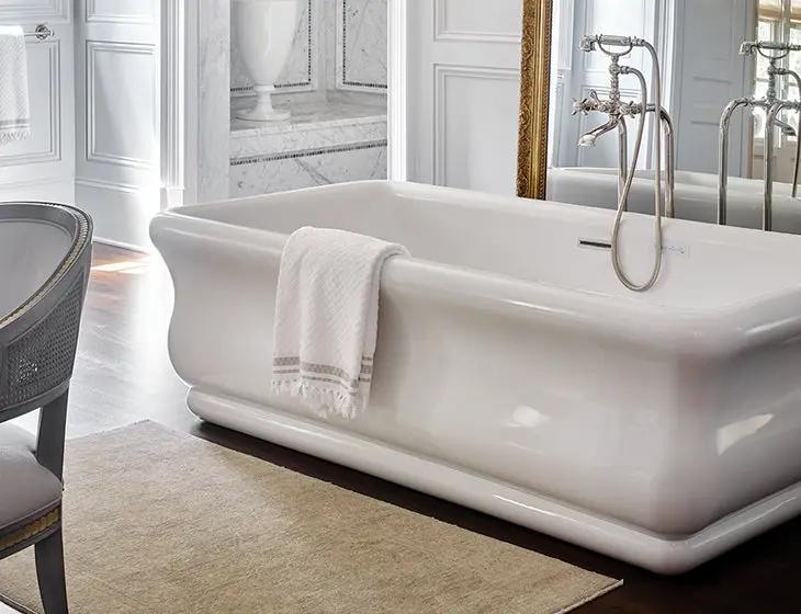 white bathtub