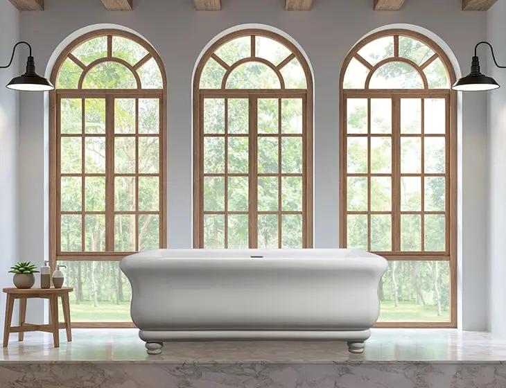 white bathtub