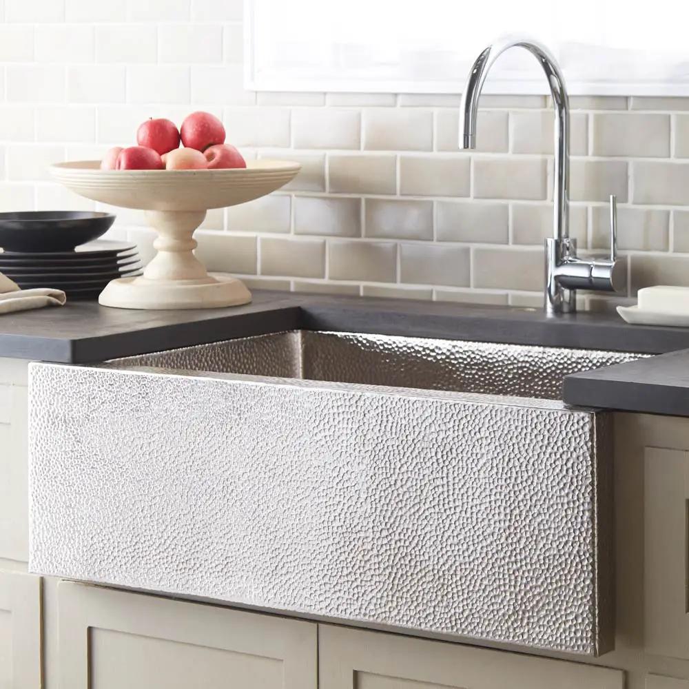 brushed nickel kitchen sink