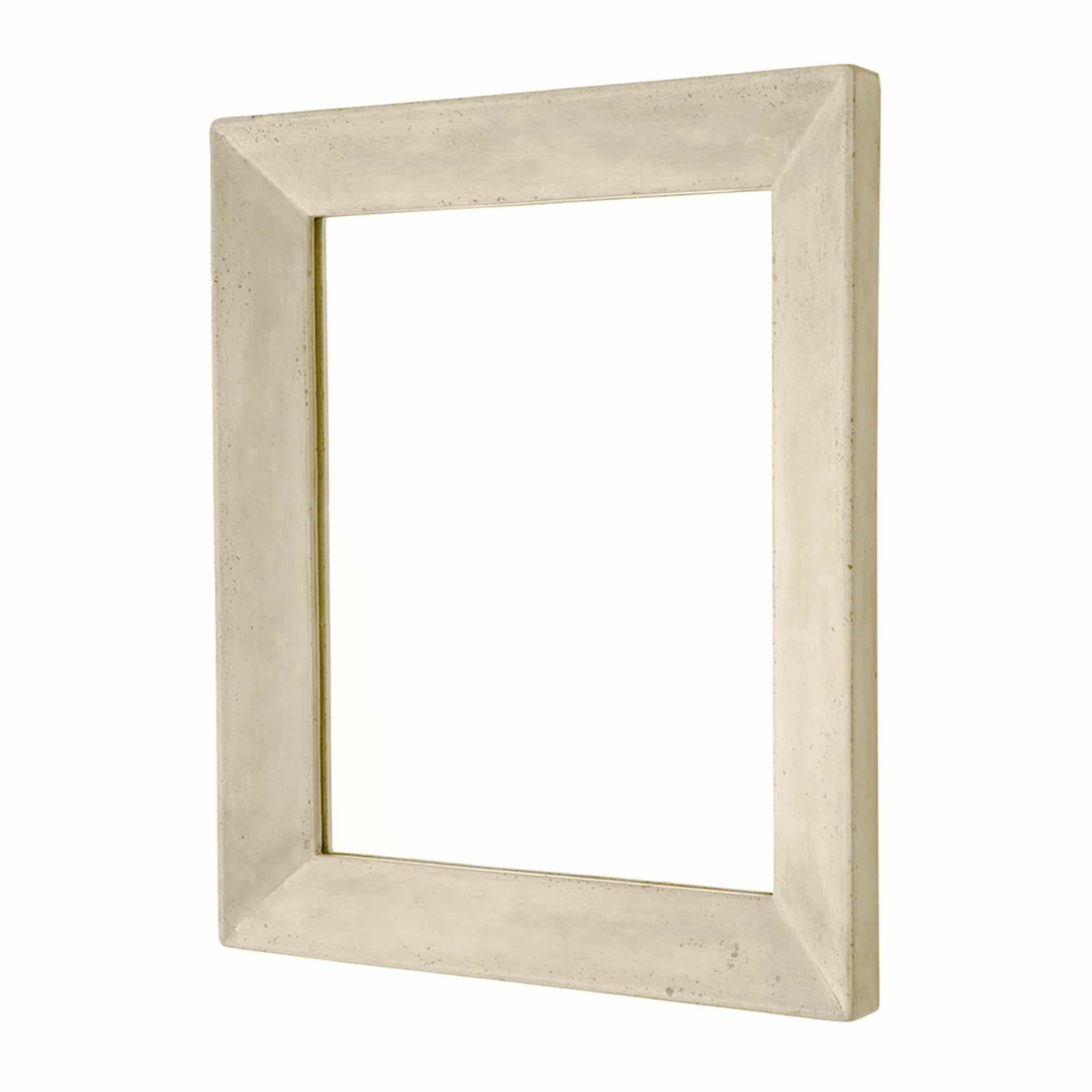 Native Trails Portola 26" Rectangle concrete mirror with tapered frame