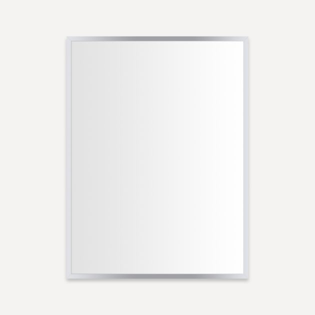 chrome framed mirror