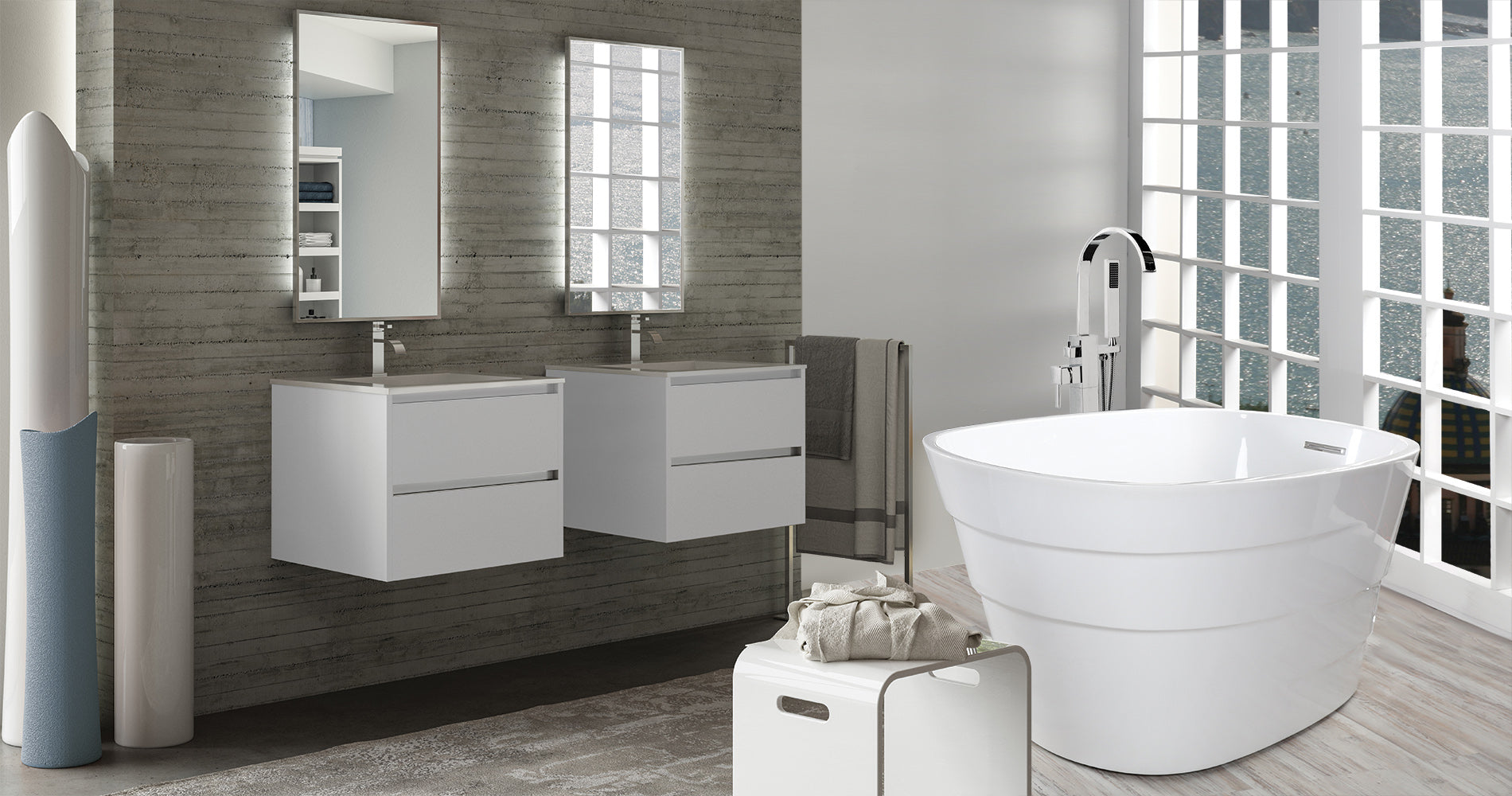 white tub