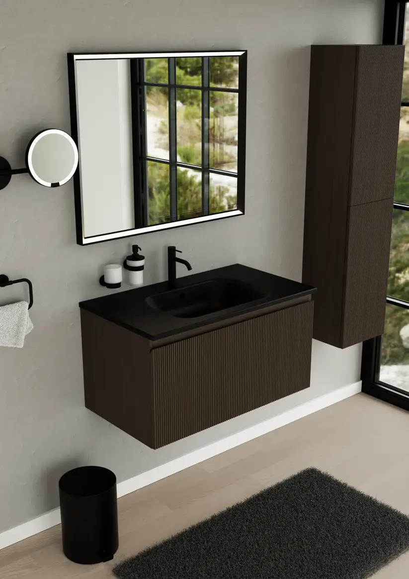 black matte mirror