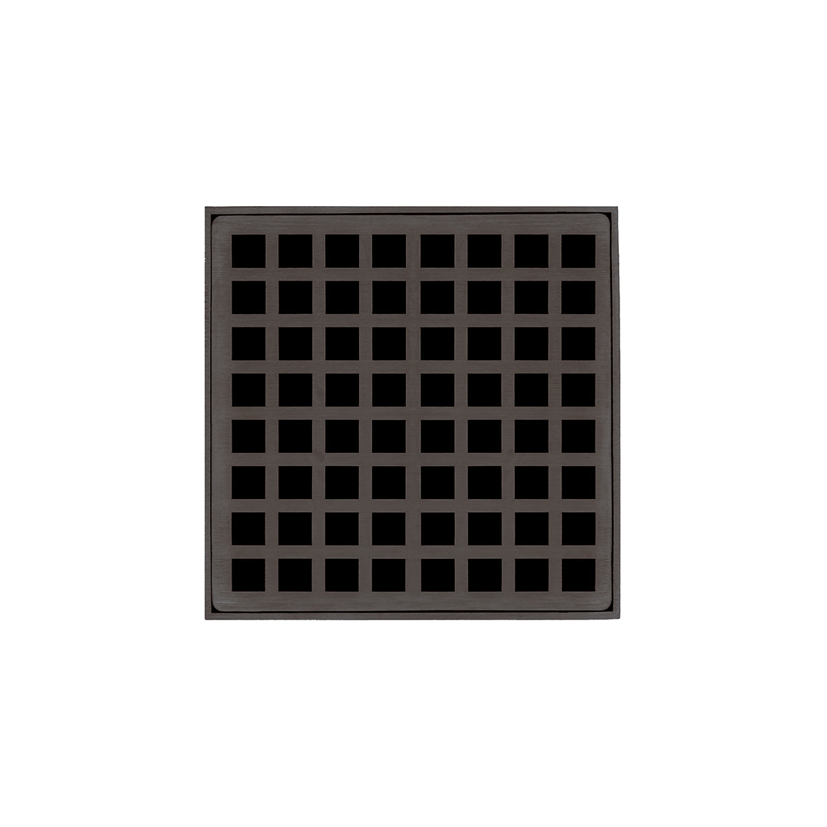 Infinity Drain 5" x 5" QD 5 High Flow Complete Kit with Squares Pattern Decorative Plate with ABS Drain Body, 3" Outlet by Infinity Drain