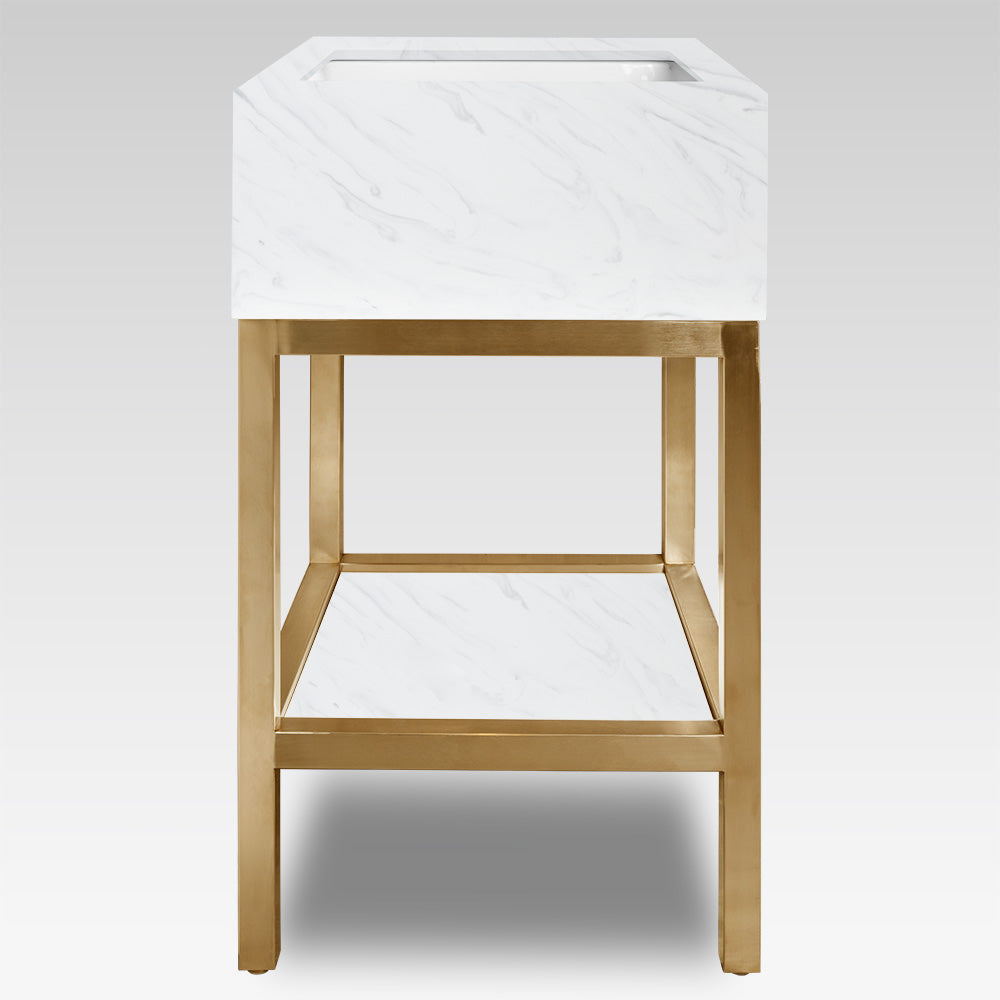 Lacava Quadro 24" Wall-Mount Stainless Steel Console by Lacava