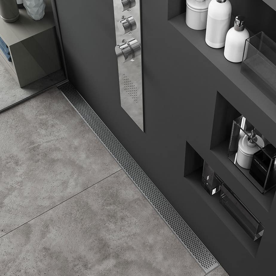 satin linear drain
