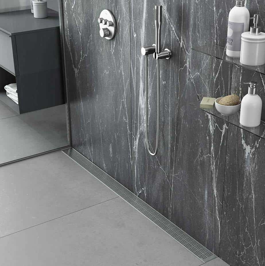 satin linear drain