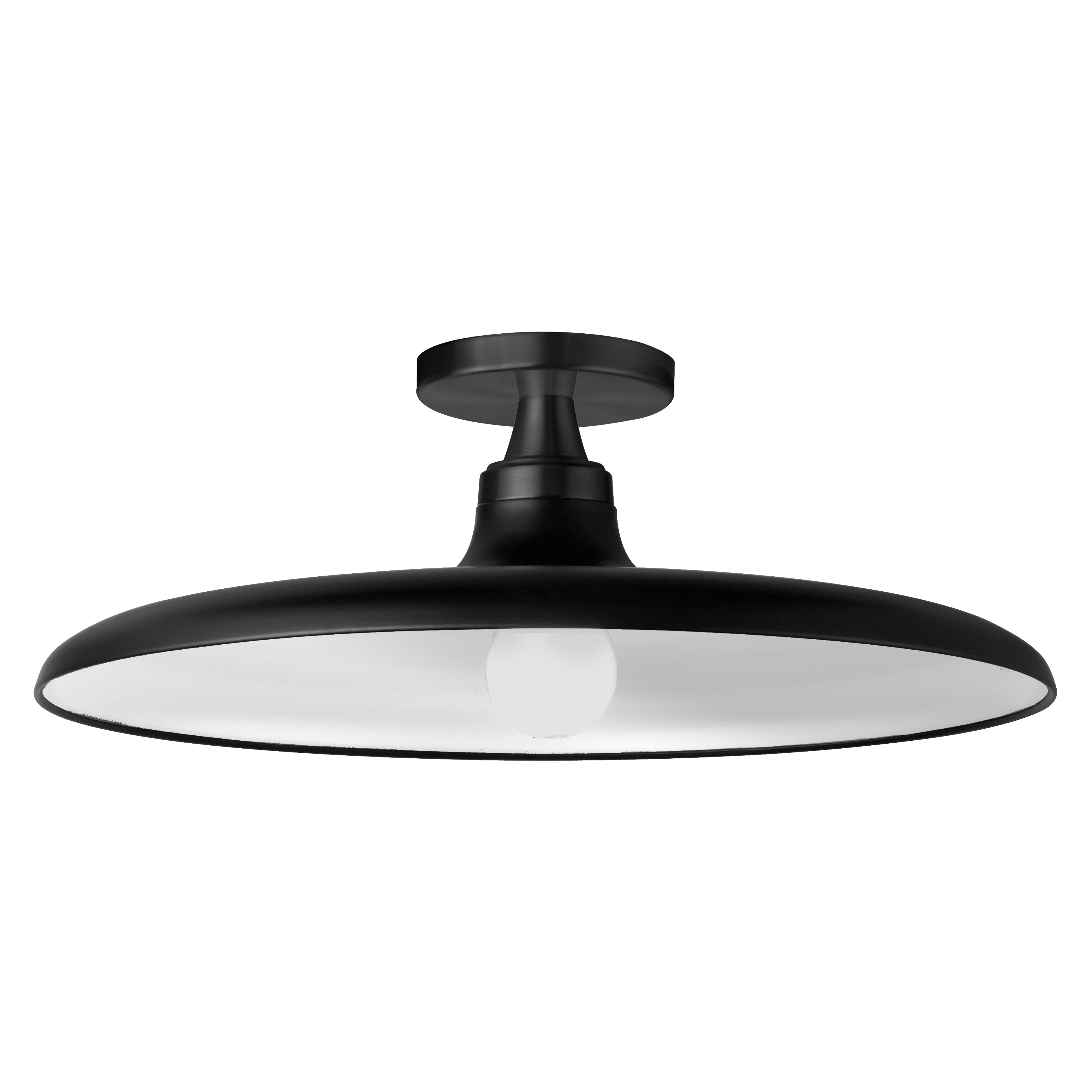 matte black flush mount