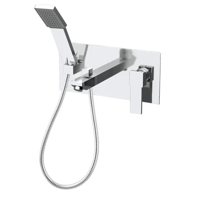 chrome tub filler