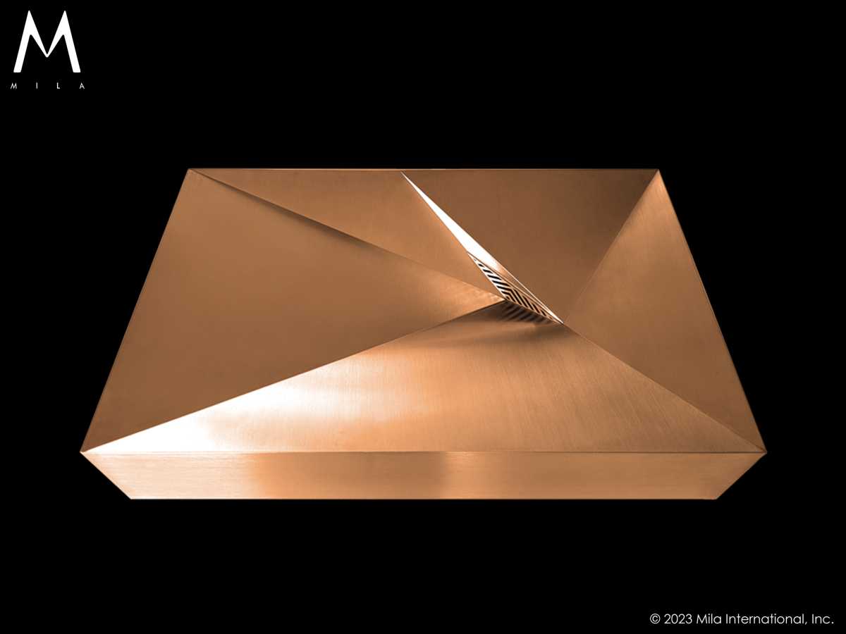 MILA Starburst Bathroom Top-Mount 22.25 x 15.25 Bathroom Sink