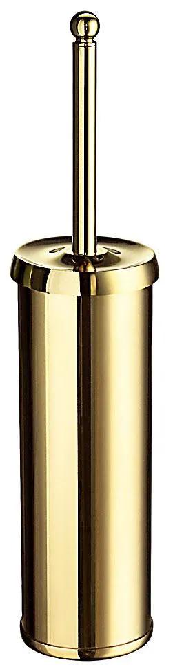 polished brass toilet brush