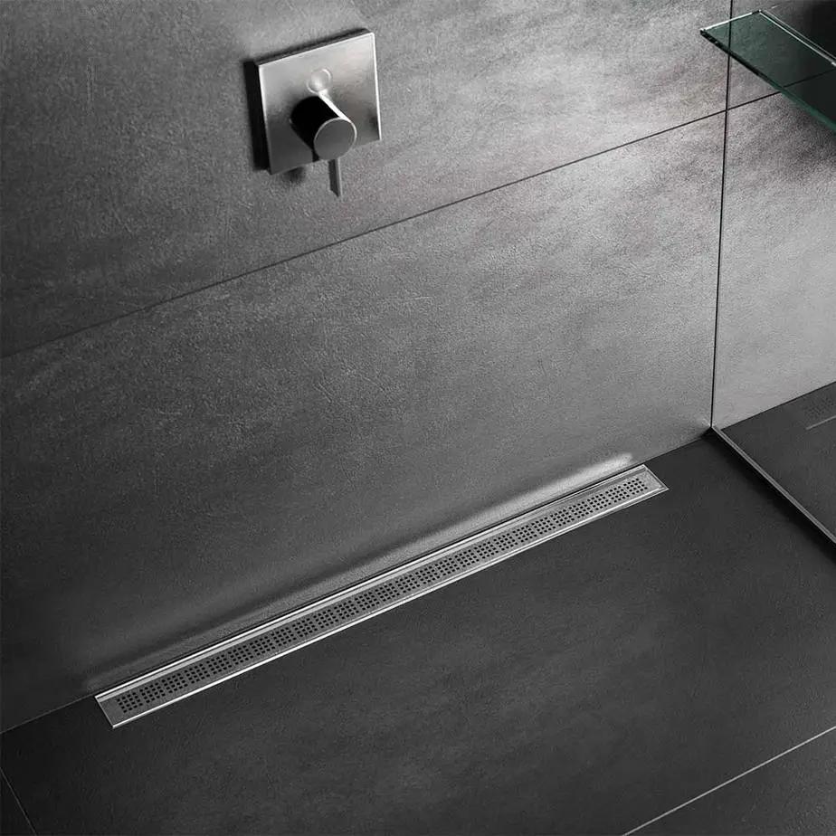 polished linear drain