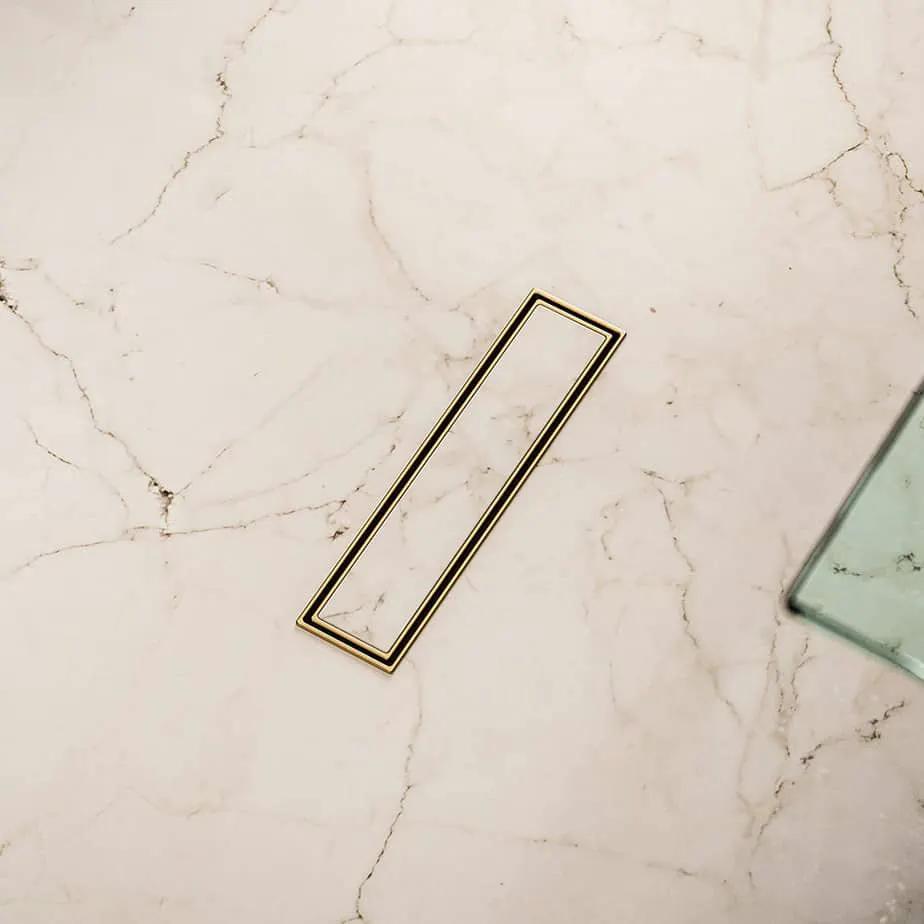 gold linear drain