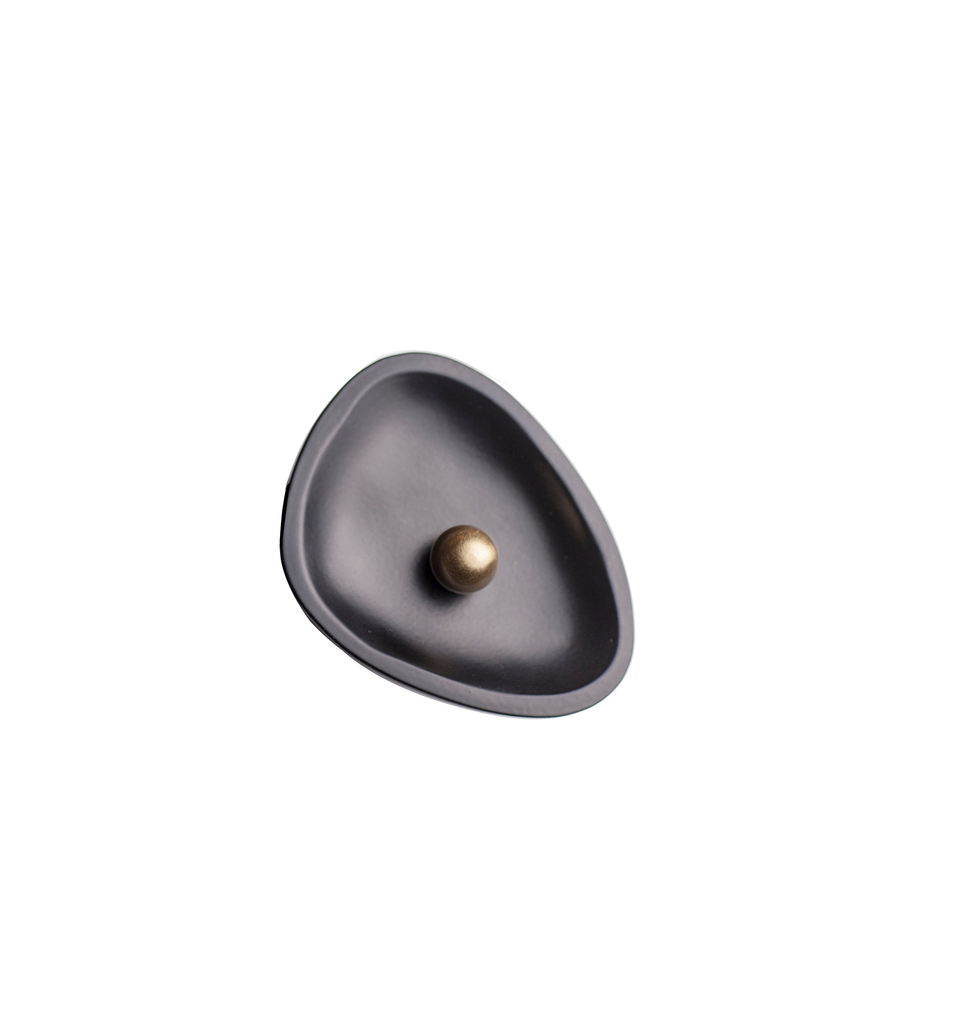 satin brass knob