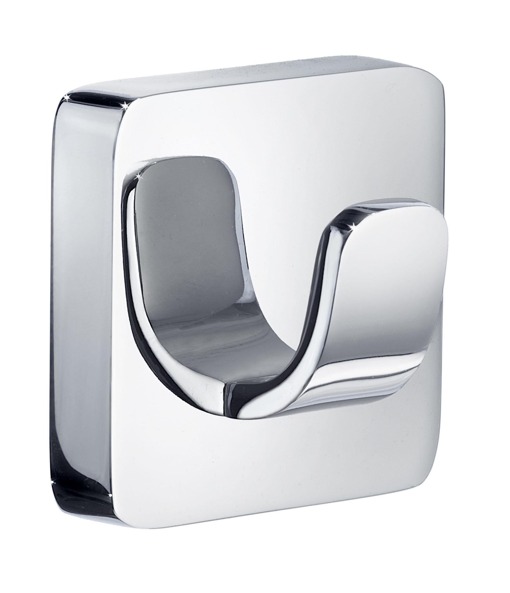 polished chrome towel hook