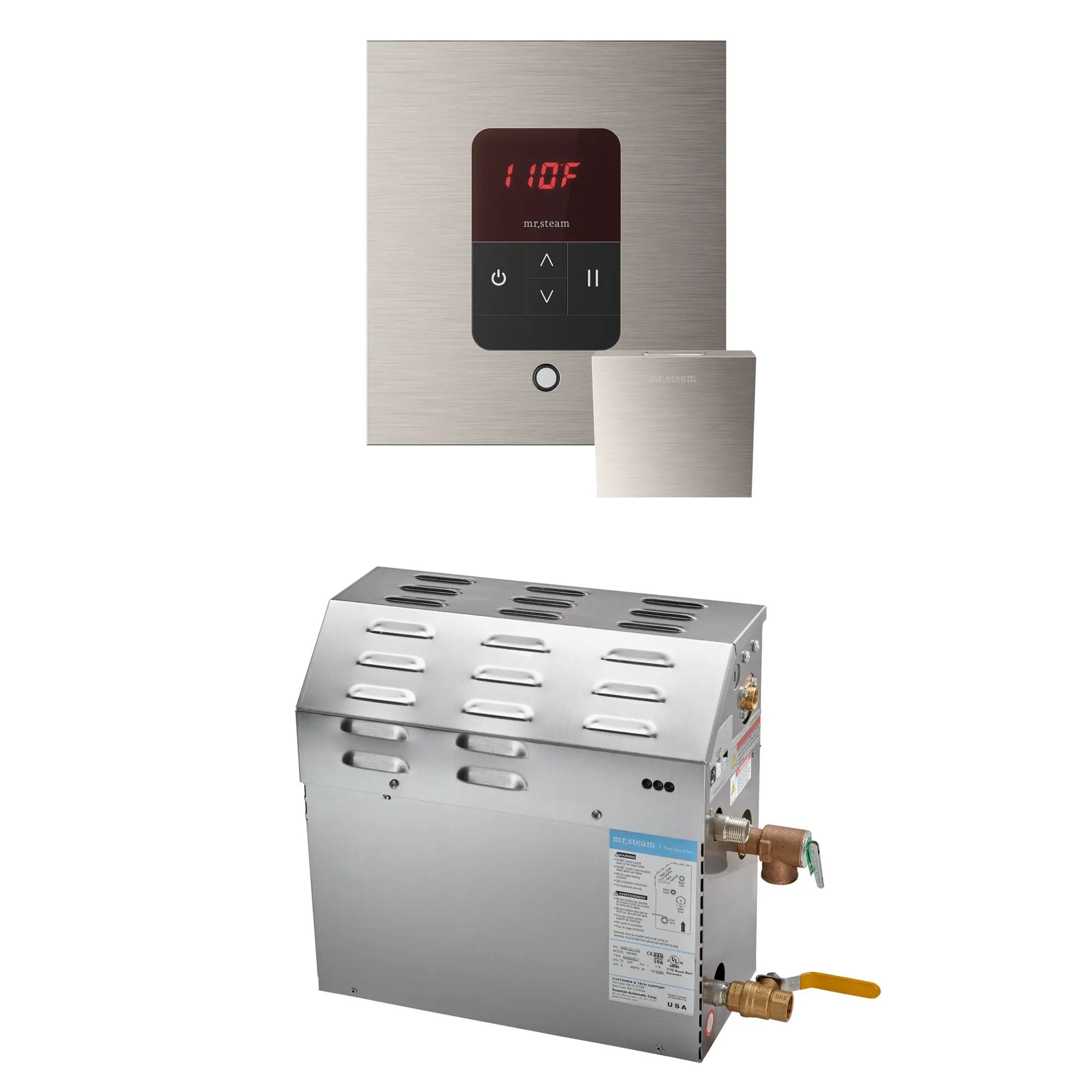 Mr Steam MS 15 kW Steam Shower Generator Package with Square iTempo Control by Mr Steam