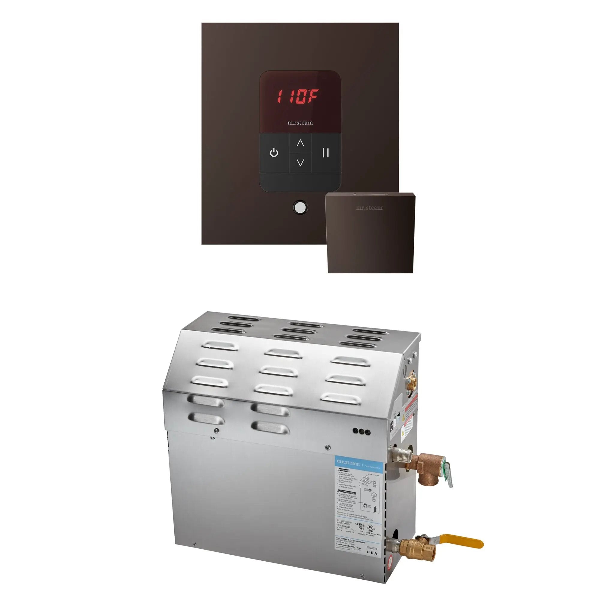 Mr Steam MS 5 kW Steam Shower Generator Package with Square iTempo Control by Mr Steam
