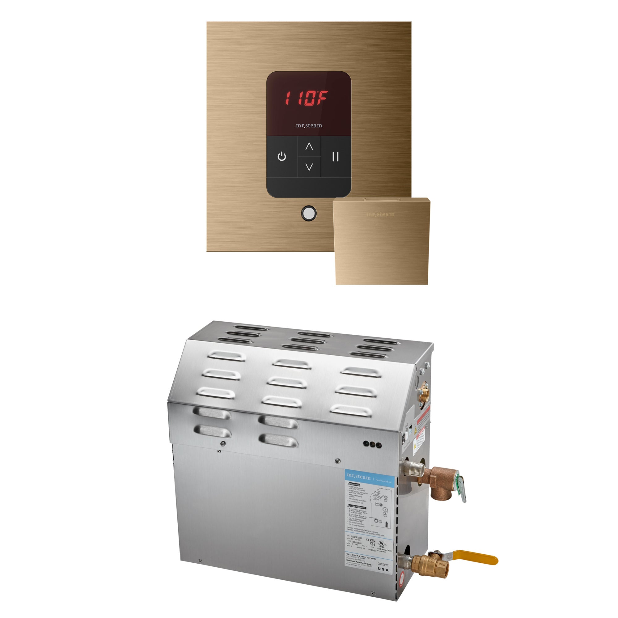 Mr Steam MS 6 kW Steam Shower Generator Package with Square iTempo Control by Mr Steam