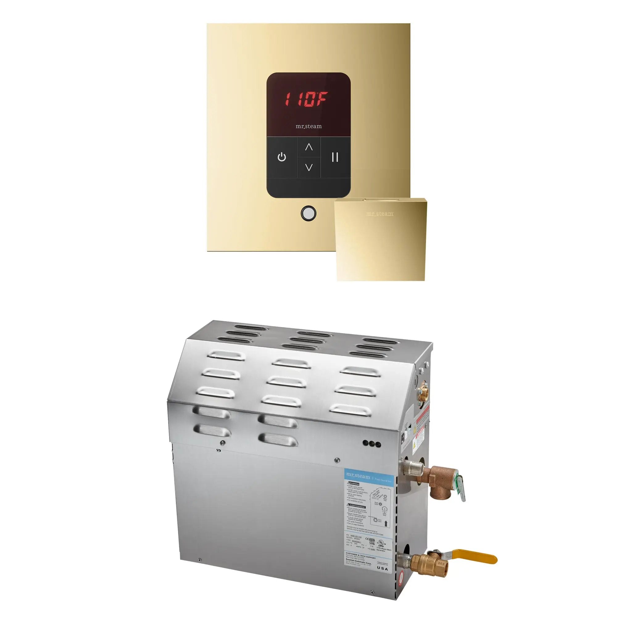 Mr Steam MS 12 kW Steam Shower Generator Package with Square iTempo Control by Mr Steam
