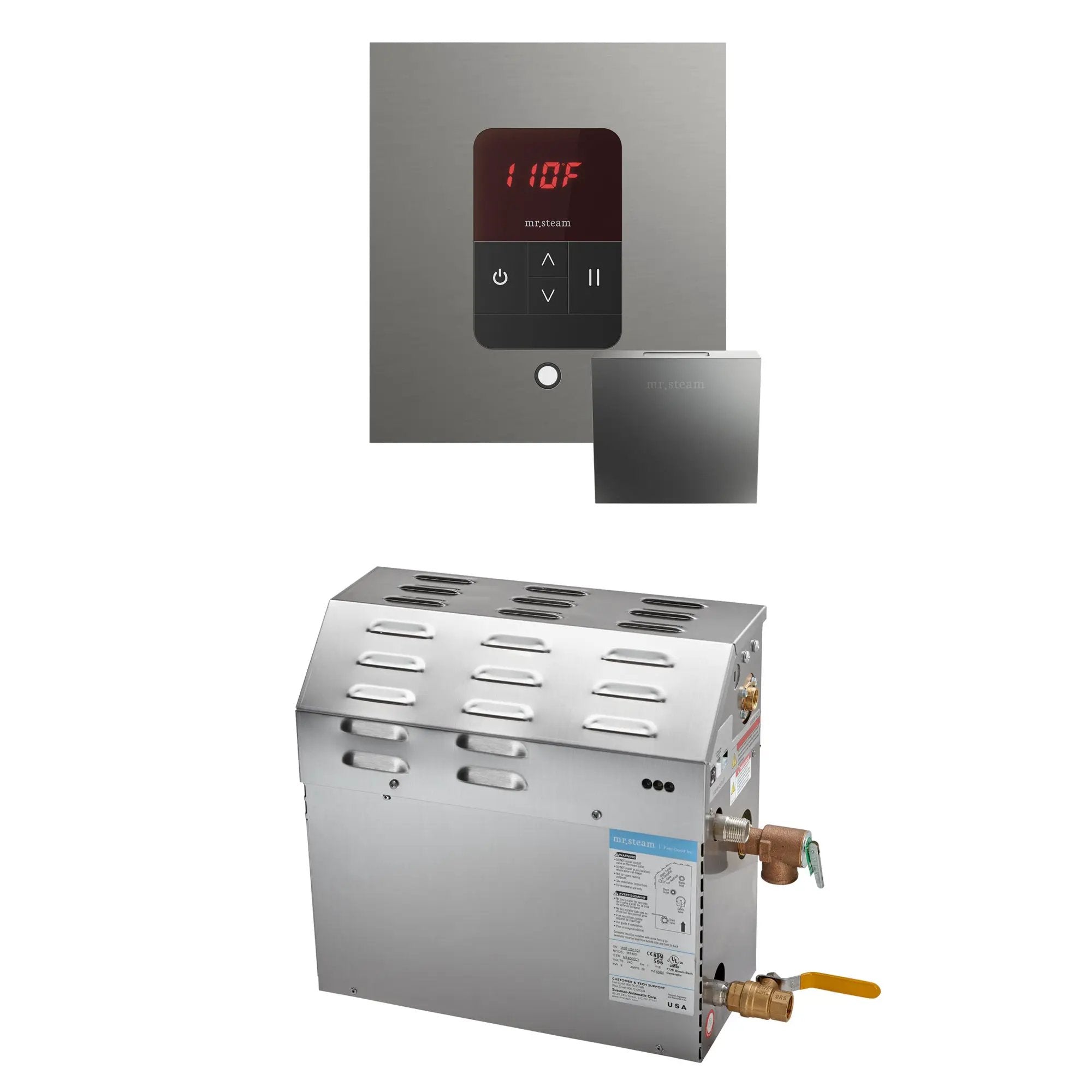 Mr Steam MS 5 kW Steam Shower Generator Package with Square iTempo Control by Mr Steam
