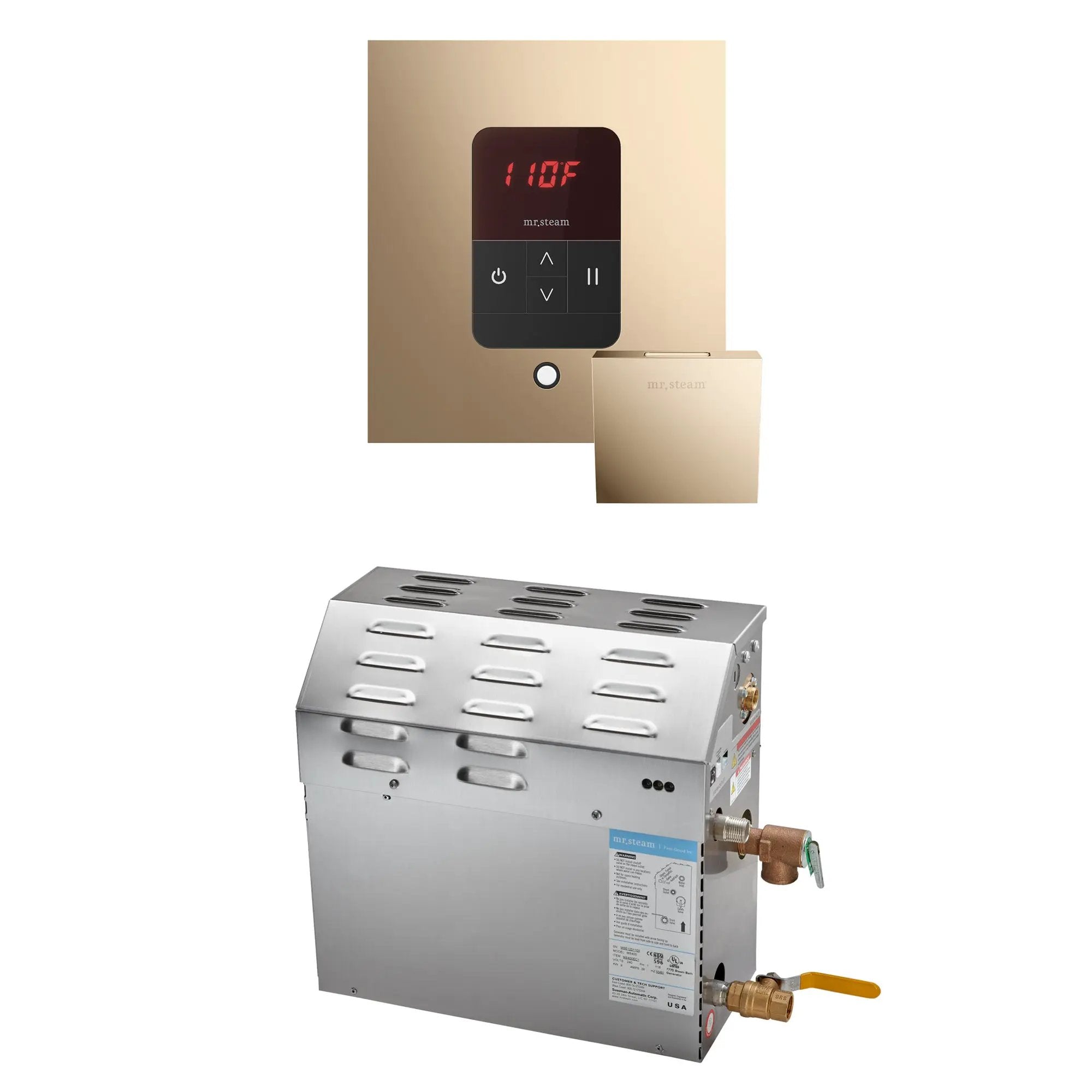 Mr Steam MS 15 kW Steam Shower Generator Package with Square iTempo Control by Mr Steam