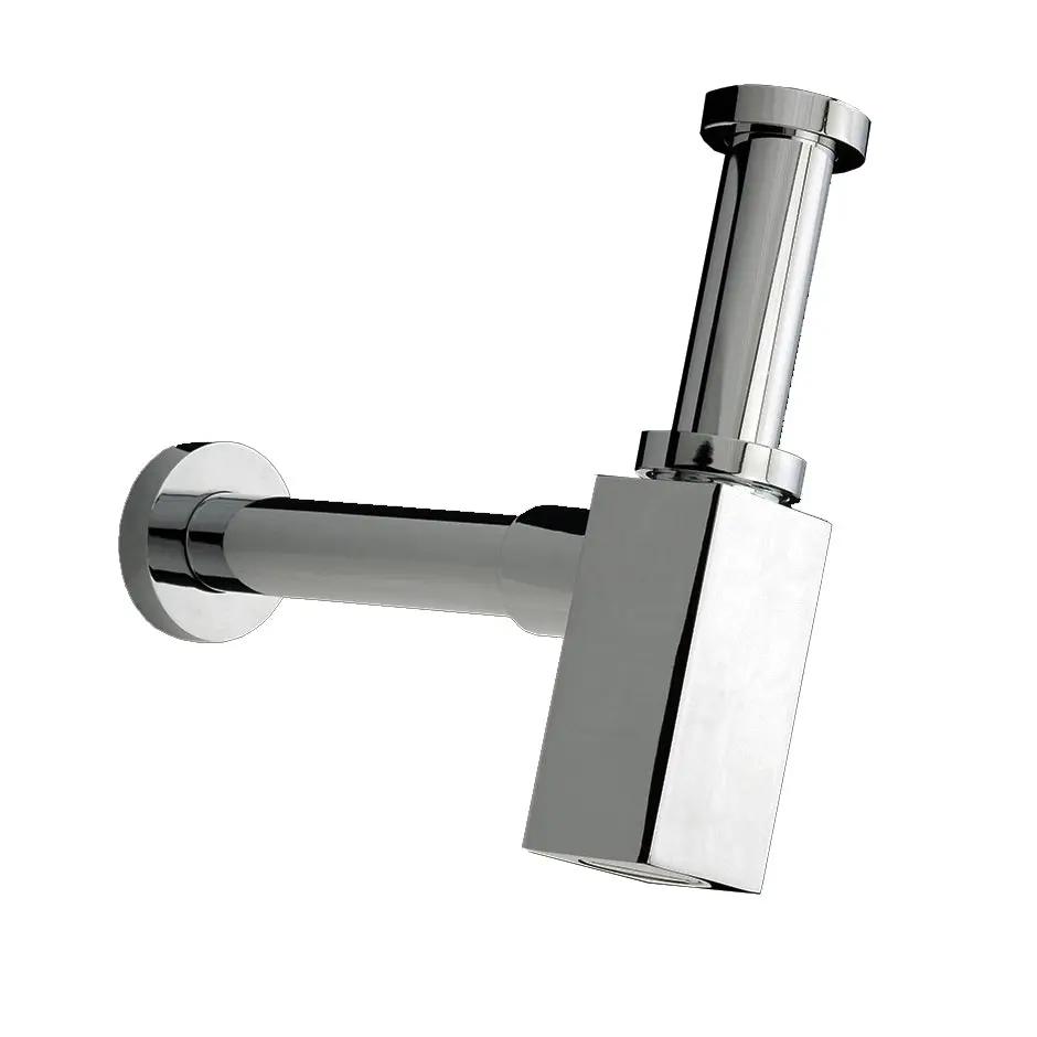 polished chrome trap