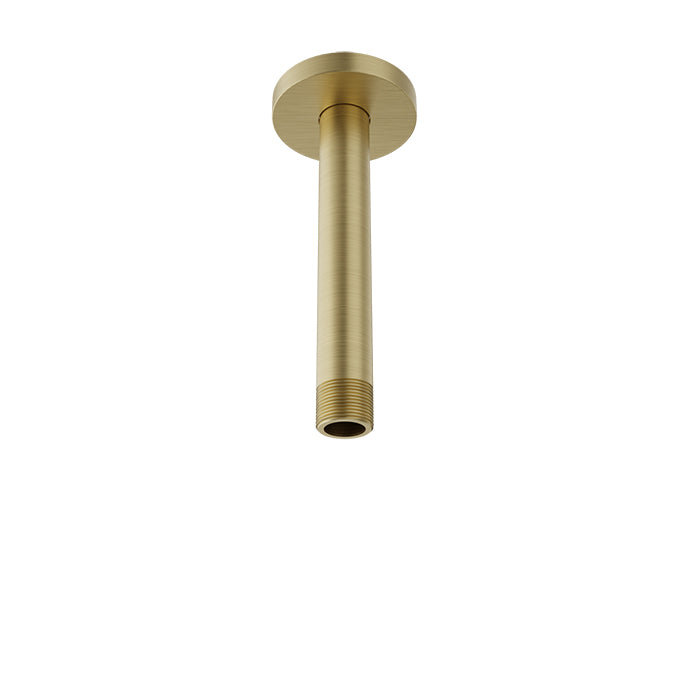 Baril Shower Components 6 inch Ceiling Mounted Shower Arm with Flange by Baril
