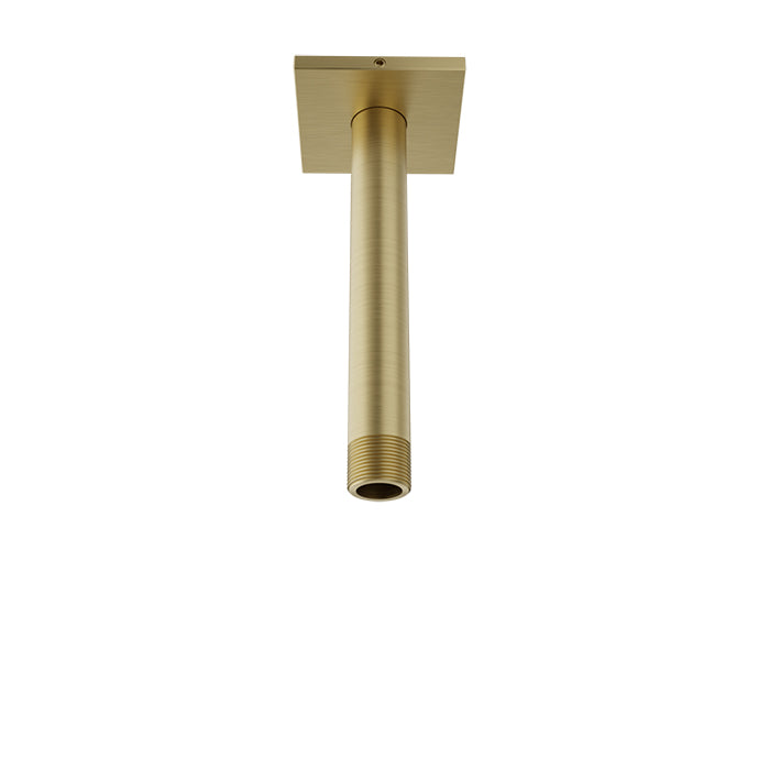 Baril Shower Components 6 inch Ceiling Mounted Shower Arm with Flange by Baril