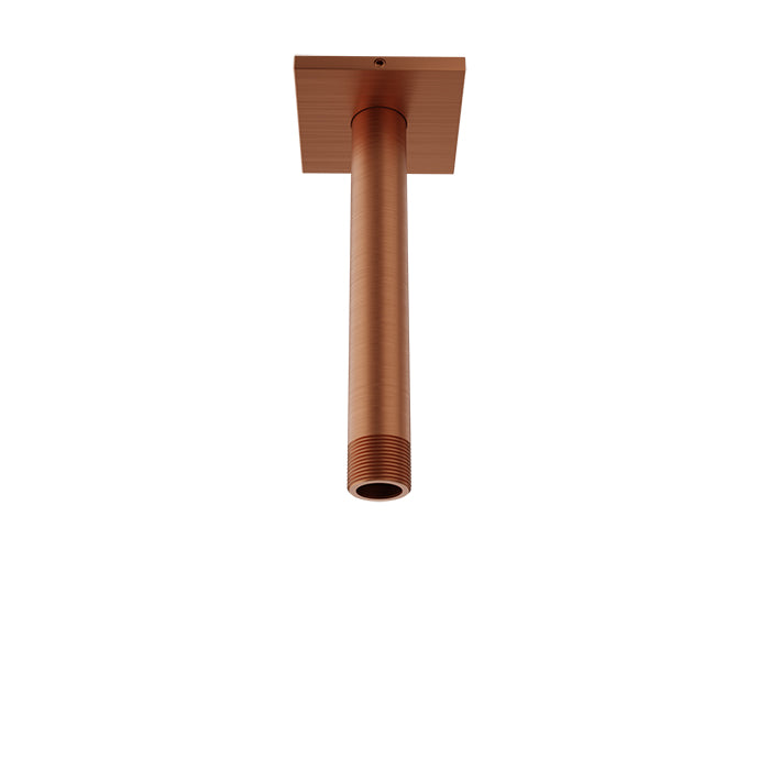 Baril Shower Components 6 inch Ceiling Mounted Shower Arm with Flange by Baril